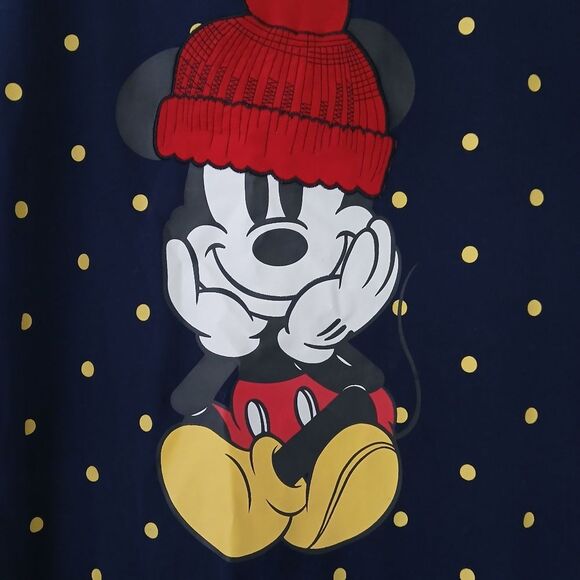 AIYIQIGE Women's Casual Blue and Yellow Mickey Mouse Short Sleeve Tee XXL - Picture 2 of 10